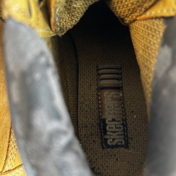 Vintage SKETCHERS Water Proof Work Boots Womens Size 8 Men's size 6.5 Tan Beige - Picture 4 of 7